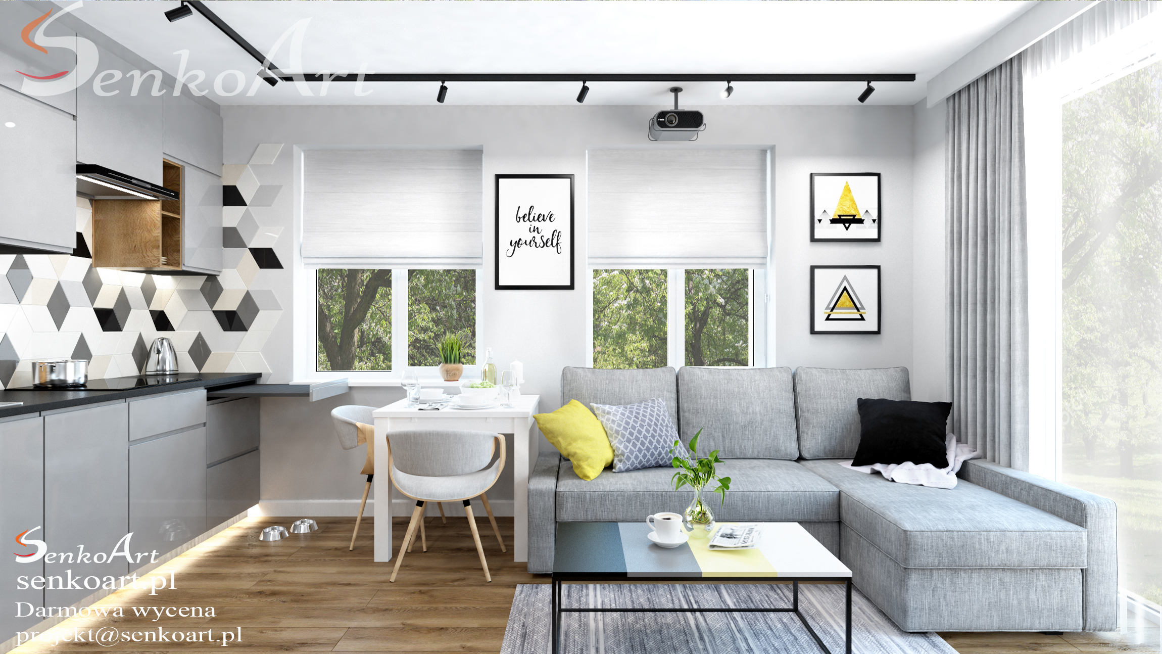 aranżacja salonu w mieszkaniu