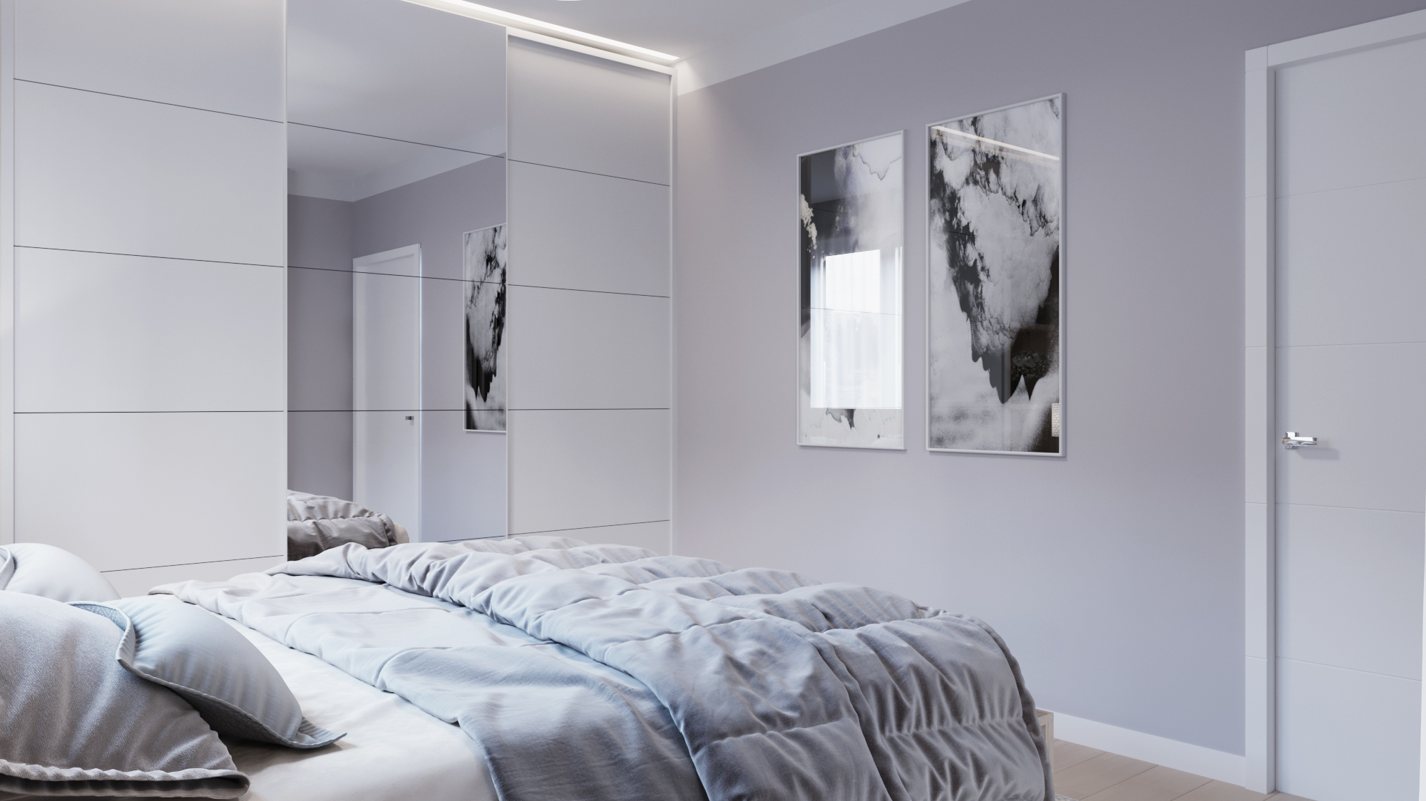 nowoczesna sypialnia