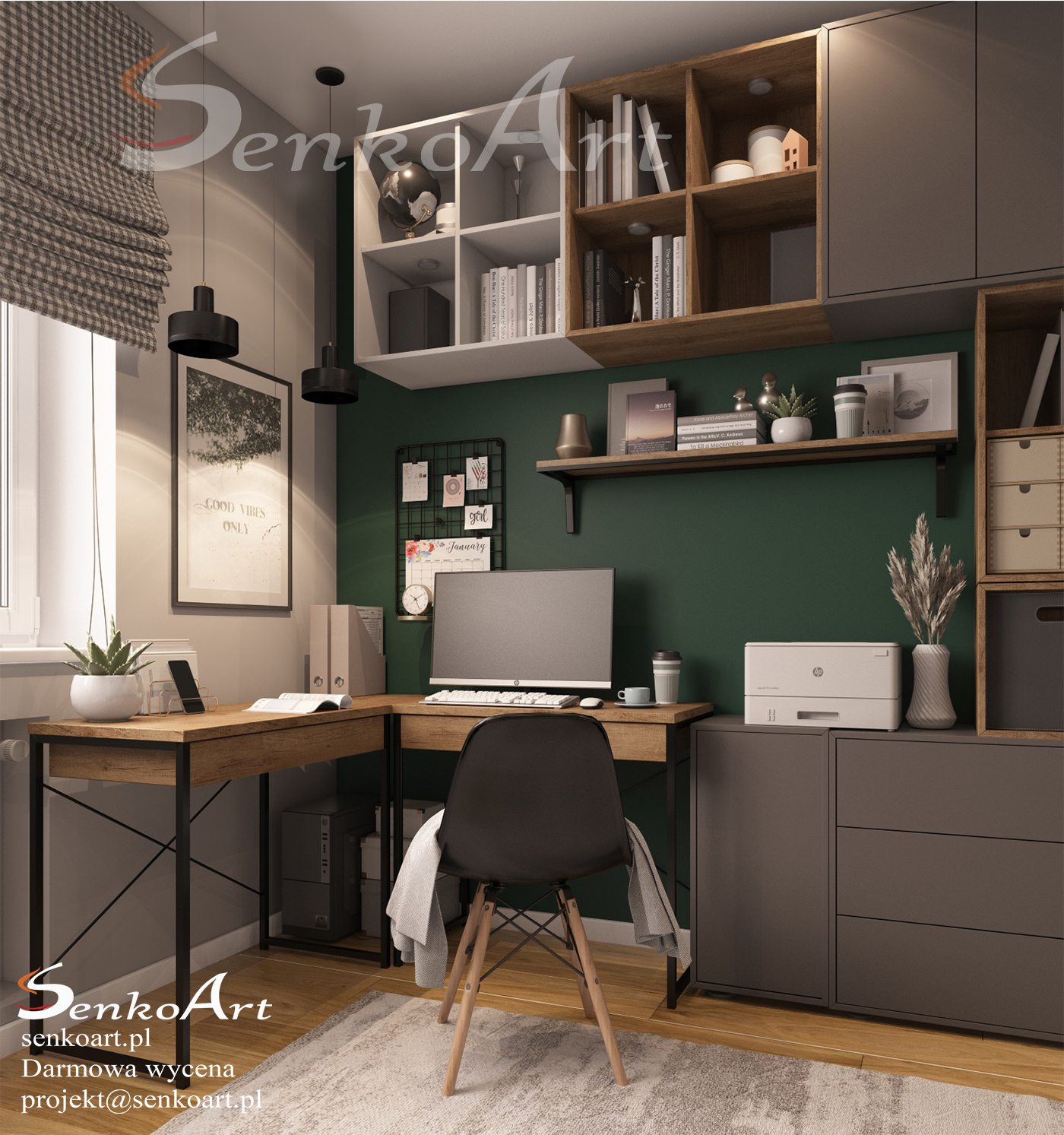 Pokój dziecięcy dla chłopca w zielonych barwach