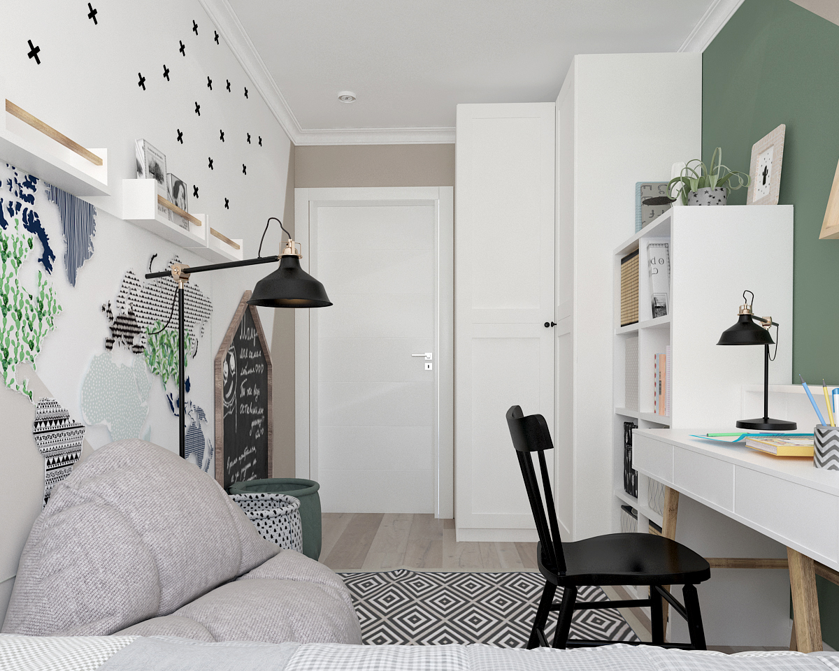 Projekt pokoju dziecięcego dla dziewczynki 12 lat