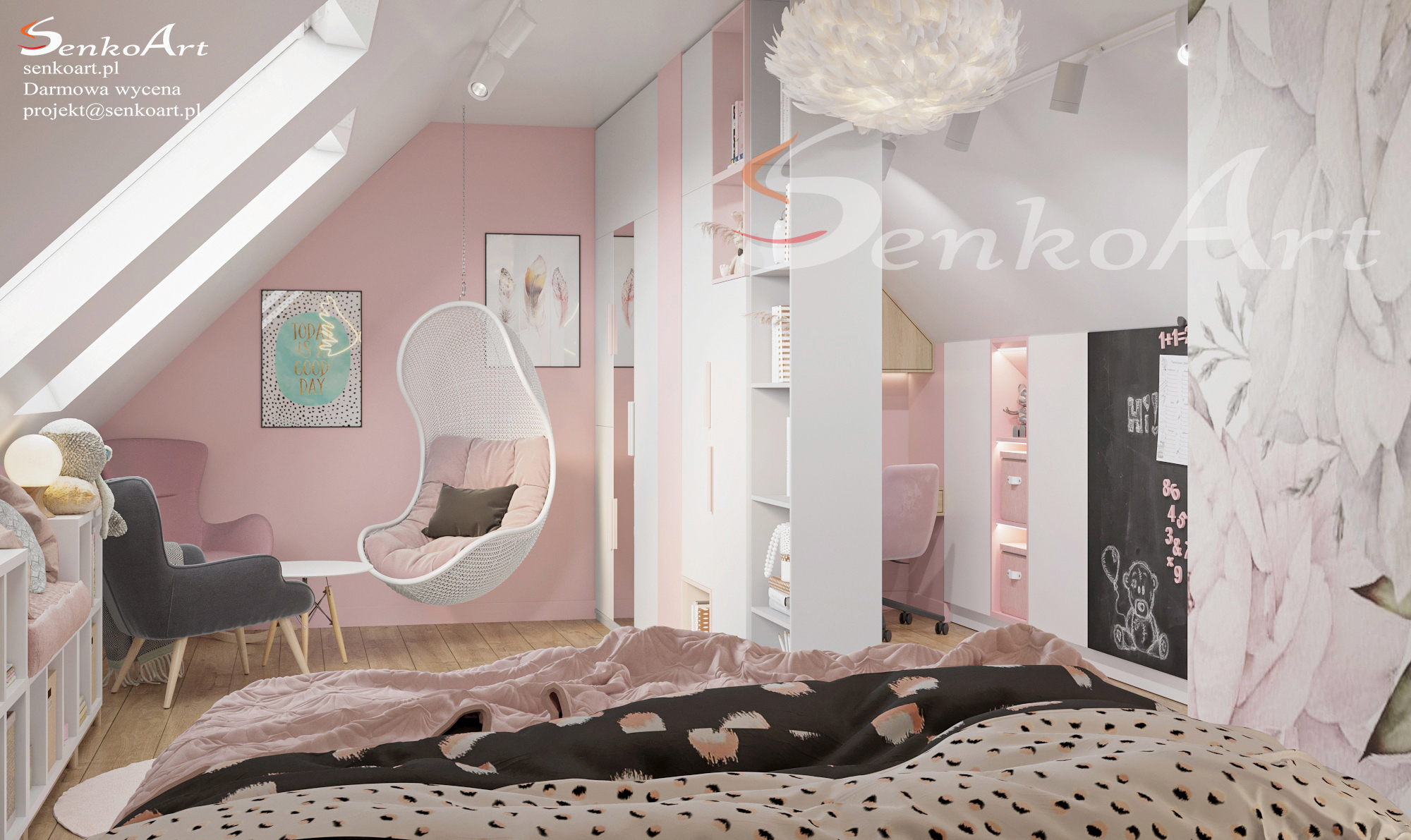 Projekt pokoju dziewczynki online