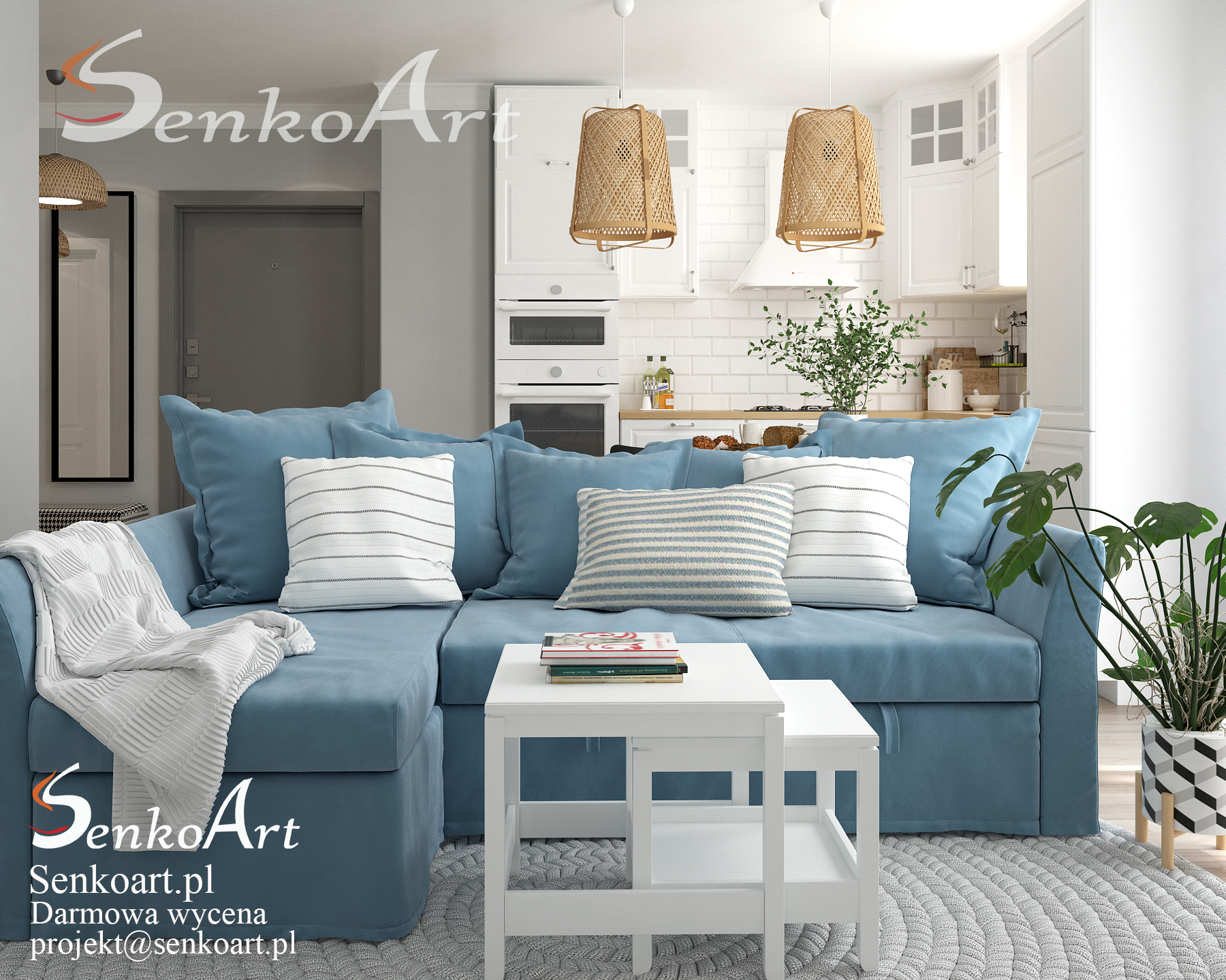 projekt salonu w nowoczesnym stylu