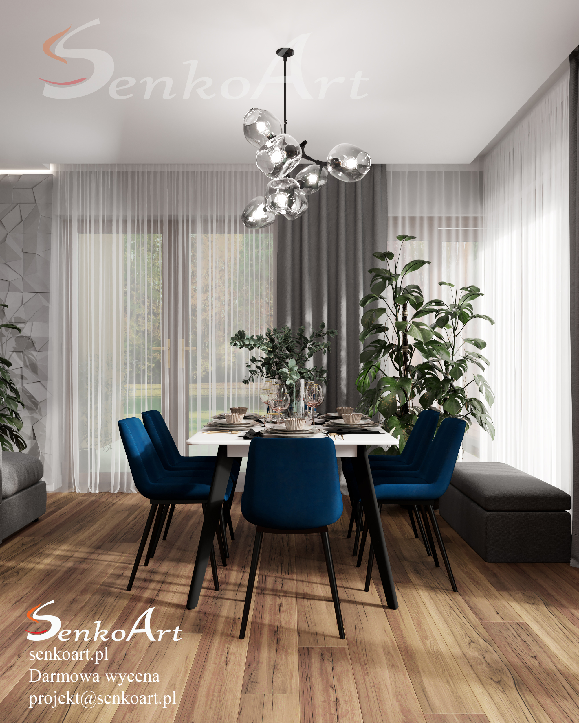 projekt salonu w domu