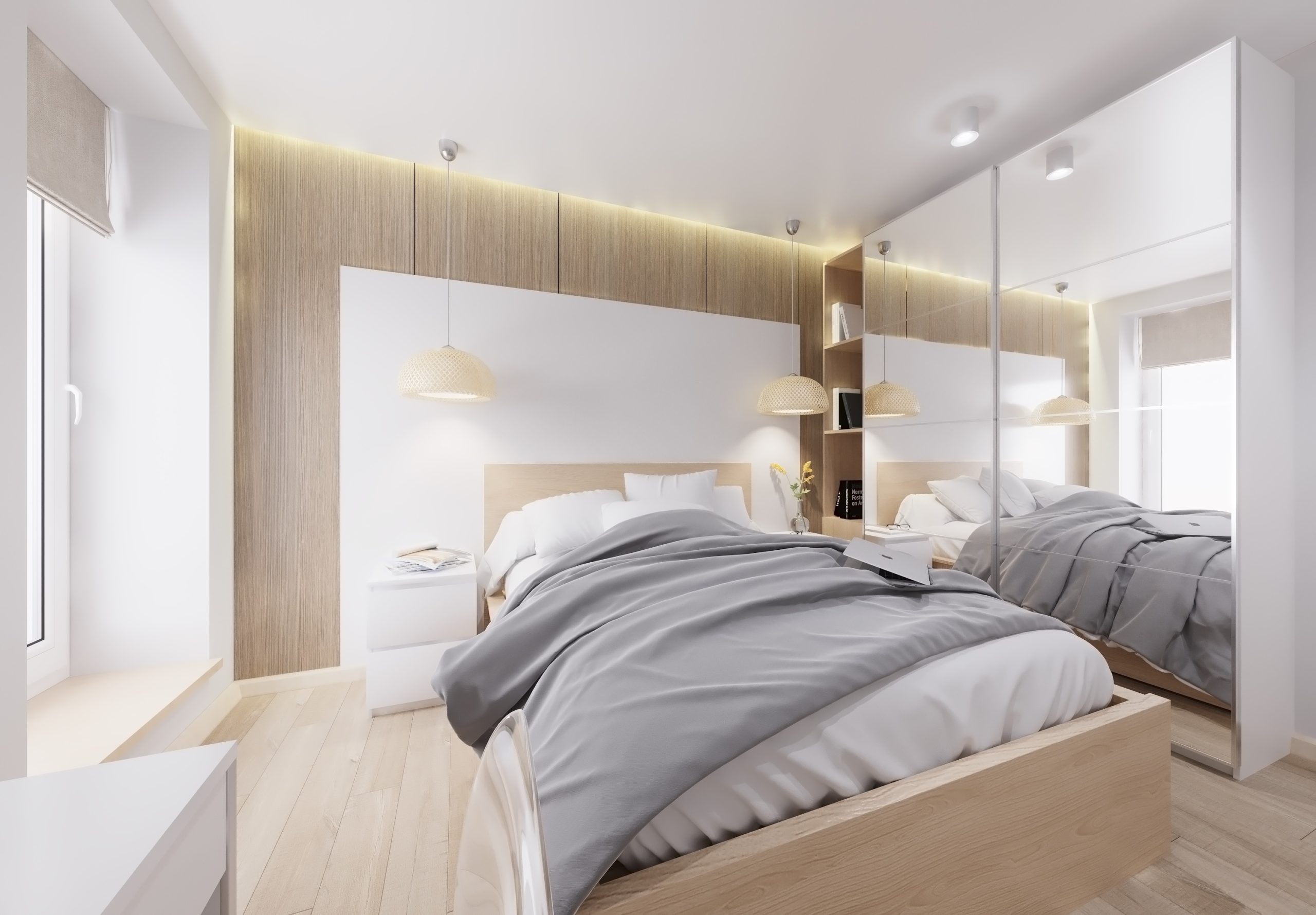 nowoczesna sypialnia