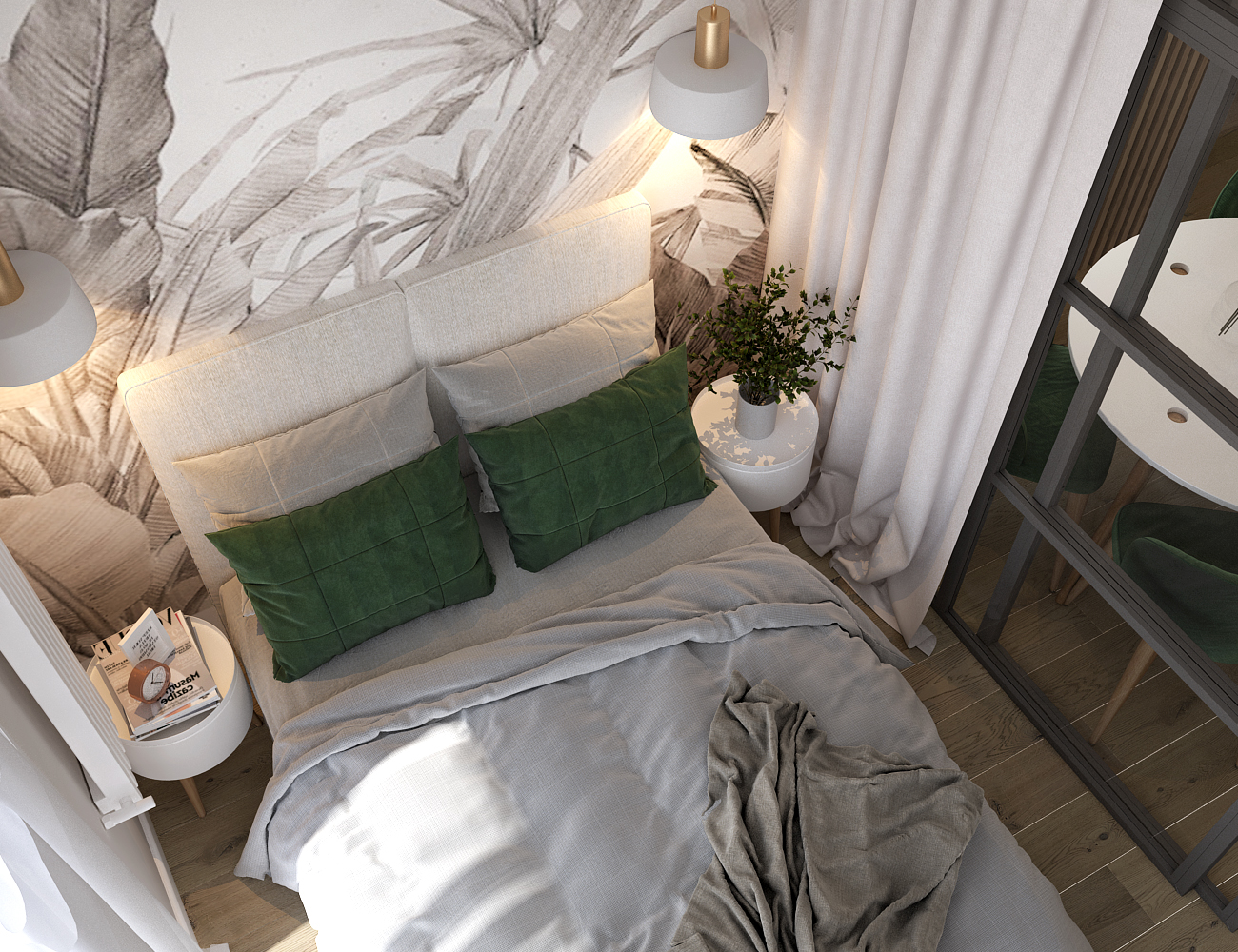 aranżacja sypialni w domu jednorodzinnym