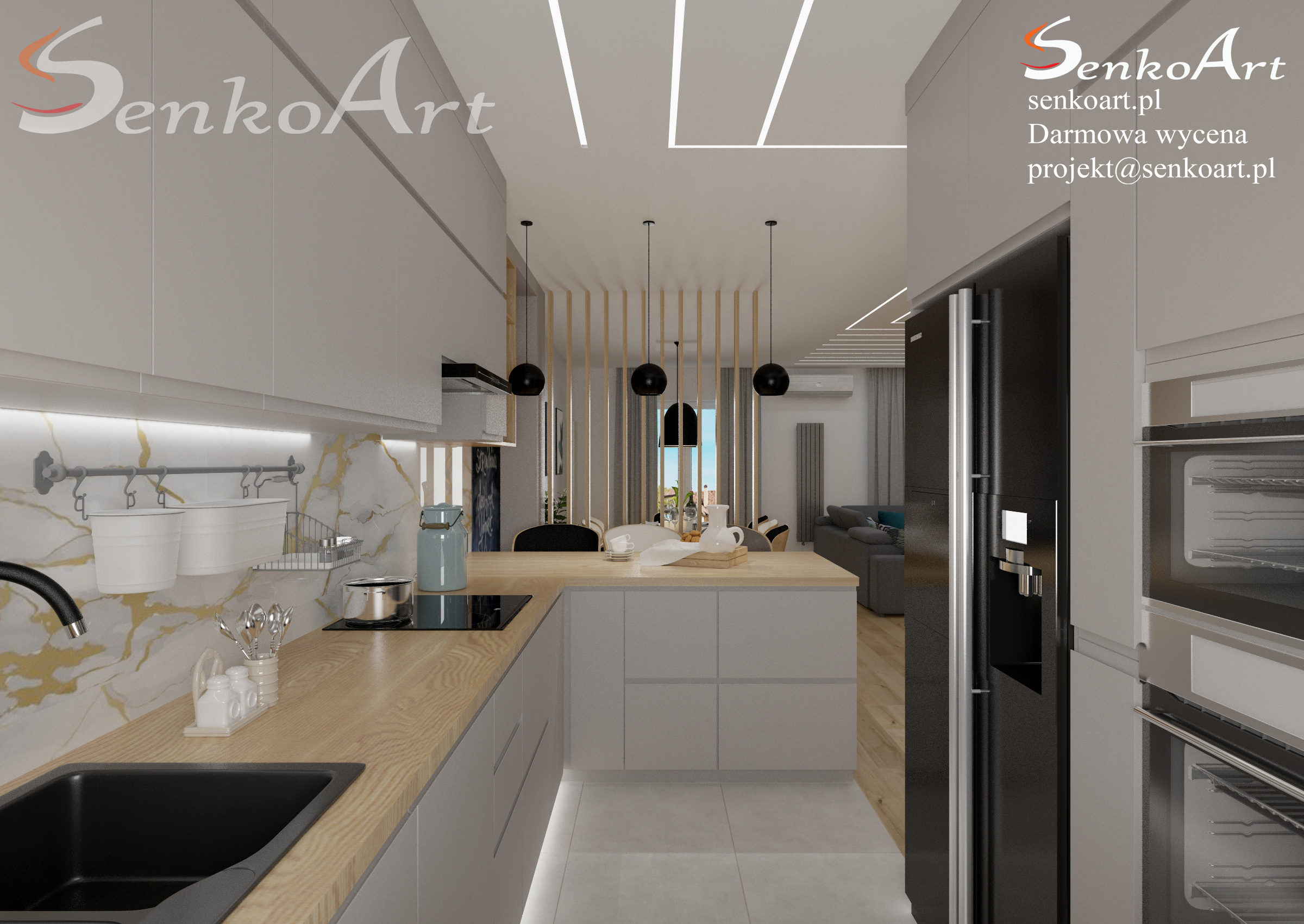 Projekty kuchni online w domu