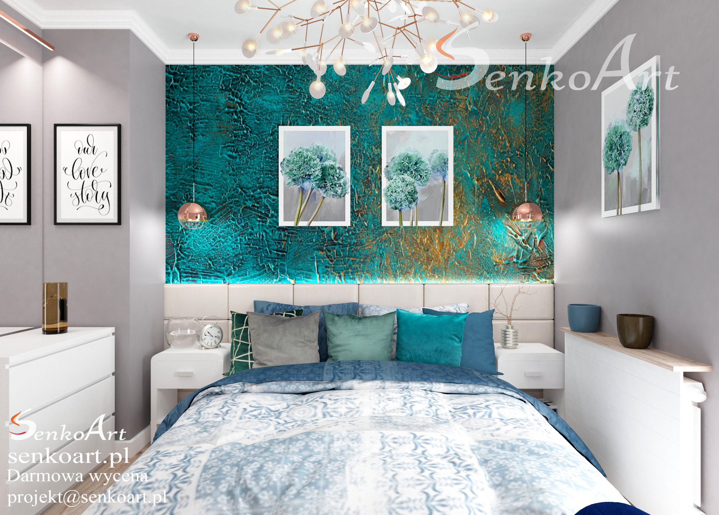 wizualizacja sypialni