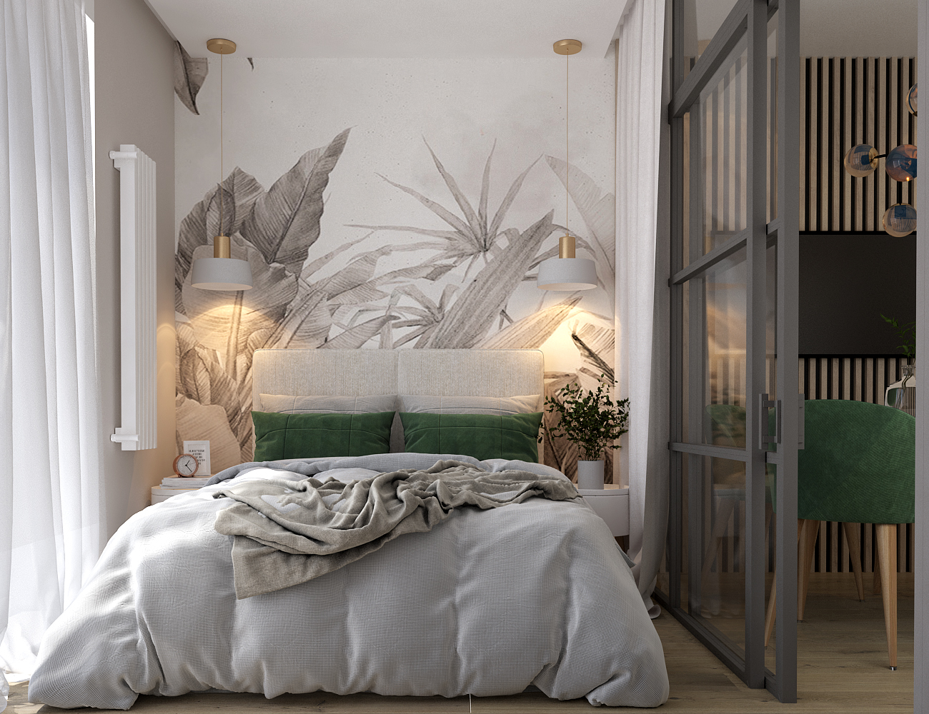 aranżacja sypialni w domu jednorodzinnym