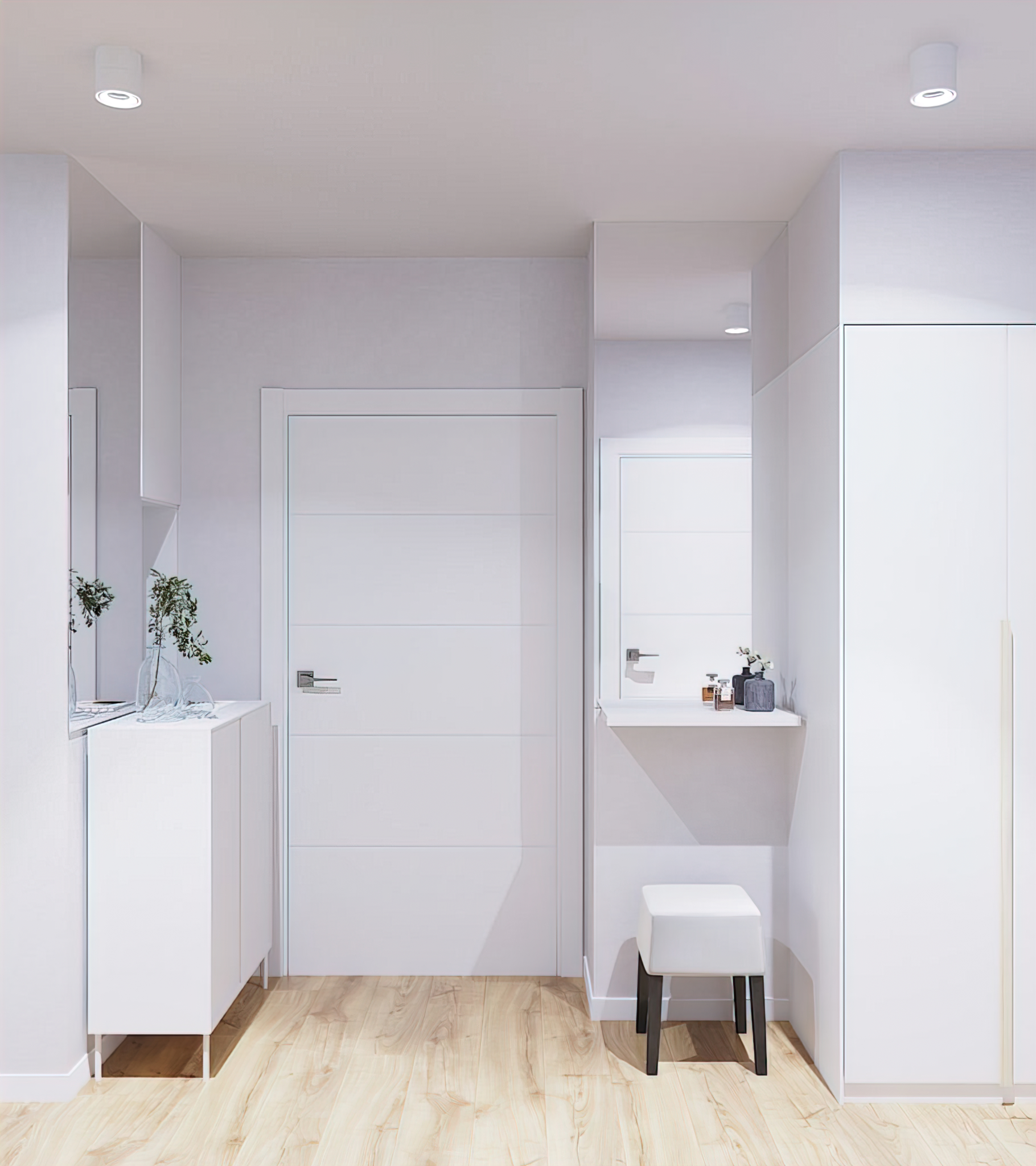 nowoczesny przedpokój w domu jednorodzinnym