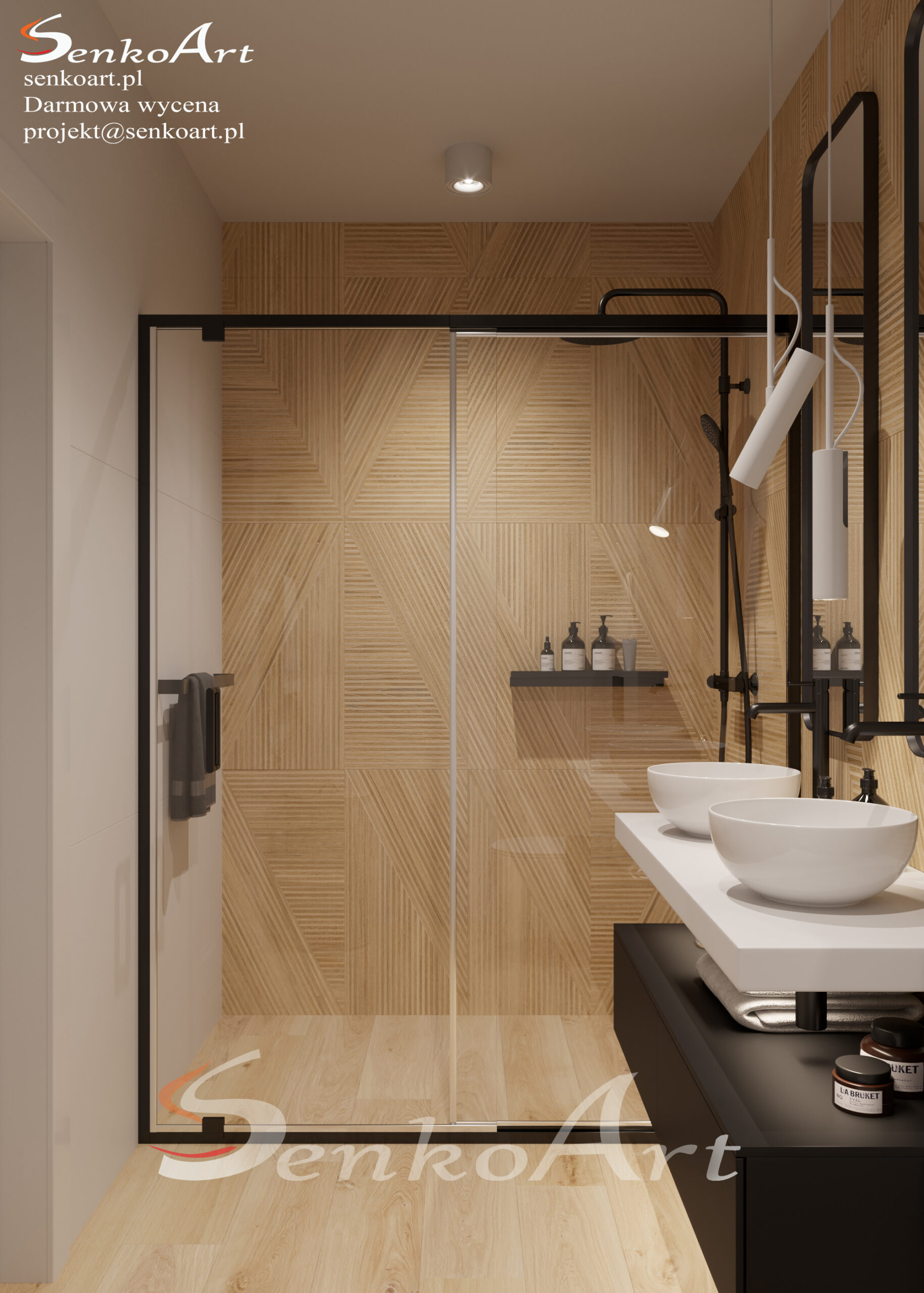 projekt lazienki w domu jednorodzinnym