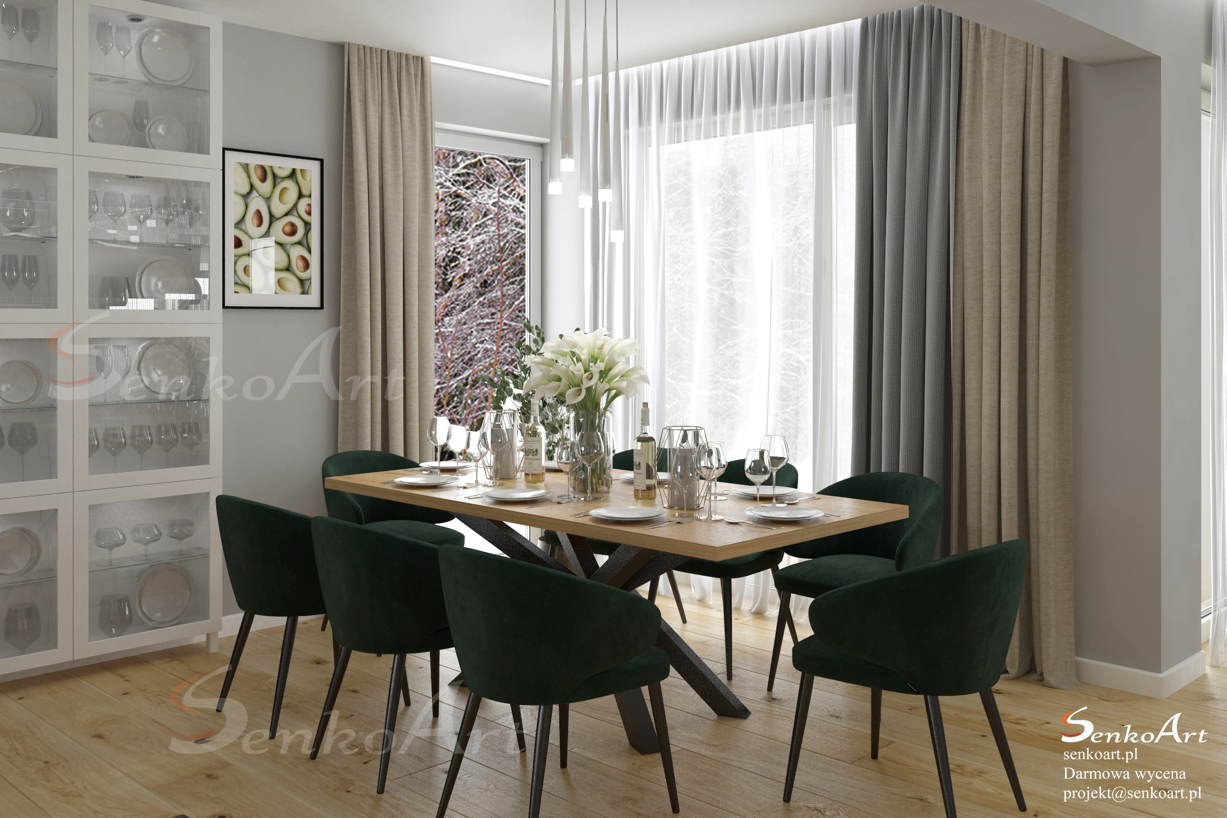 Projekt nowoczesnego salonu w domu