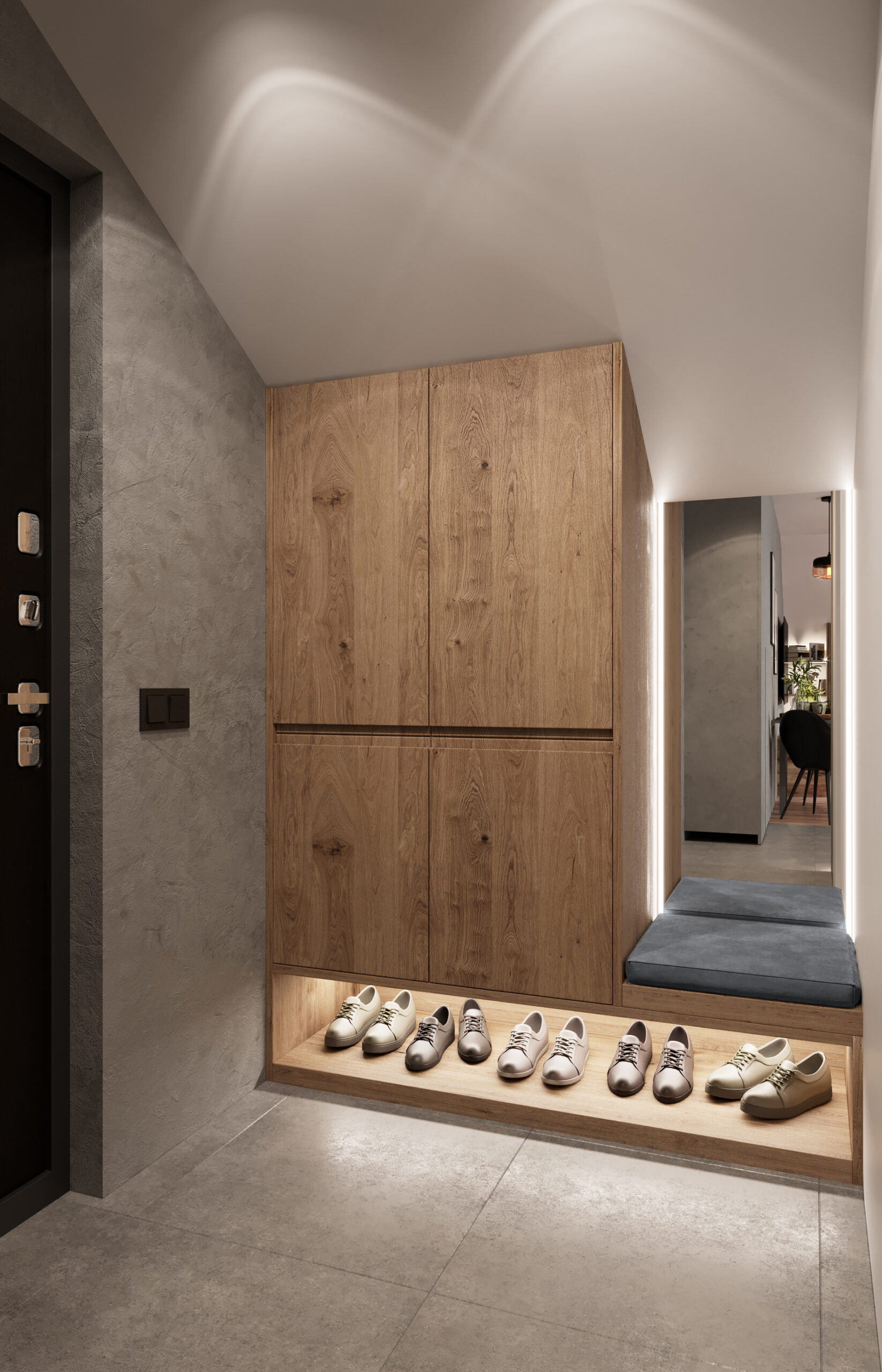 Mały nowoczesny przedpokój