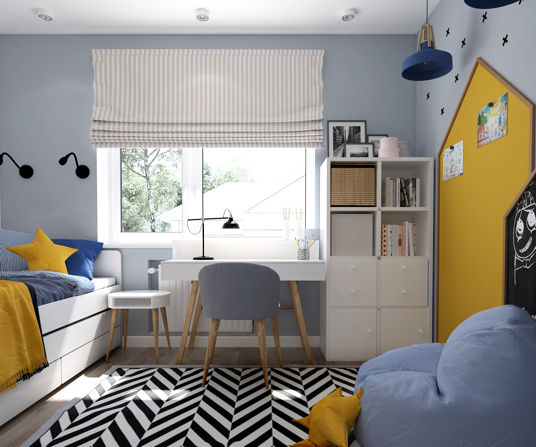 Projekt pokoju dziecięcego chłopca