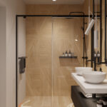 Projekt łazienki z prysznicem