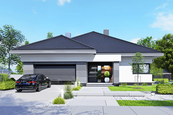 projekt domu parterowego