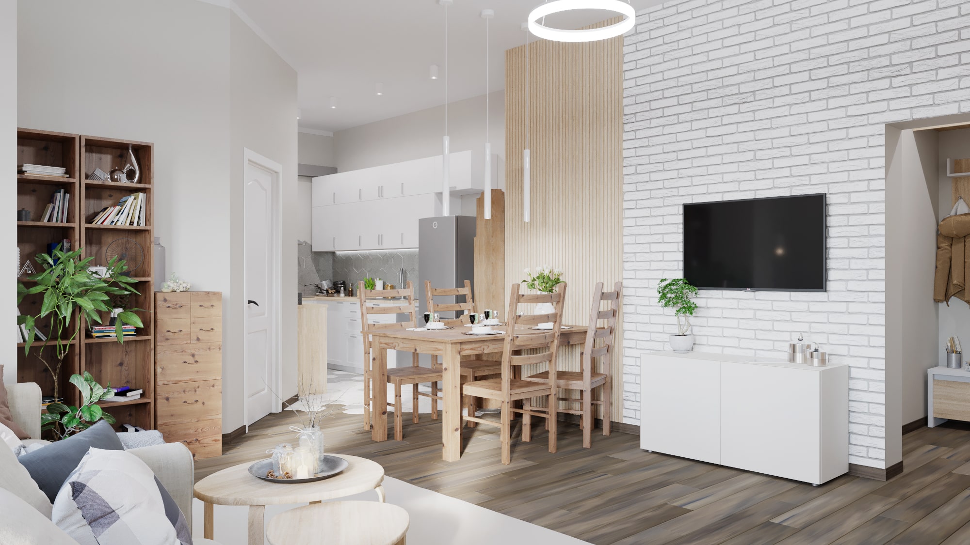 Projekt mieszkania 70m2