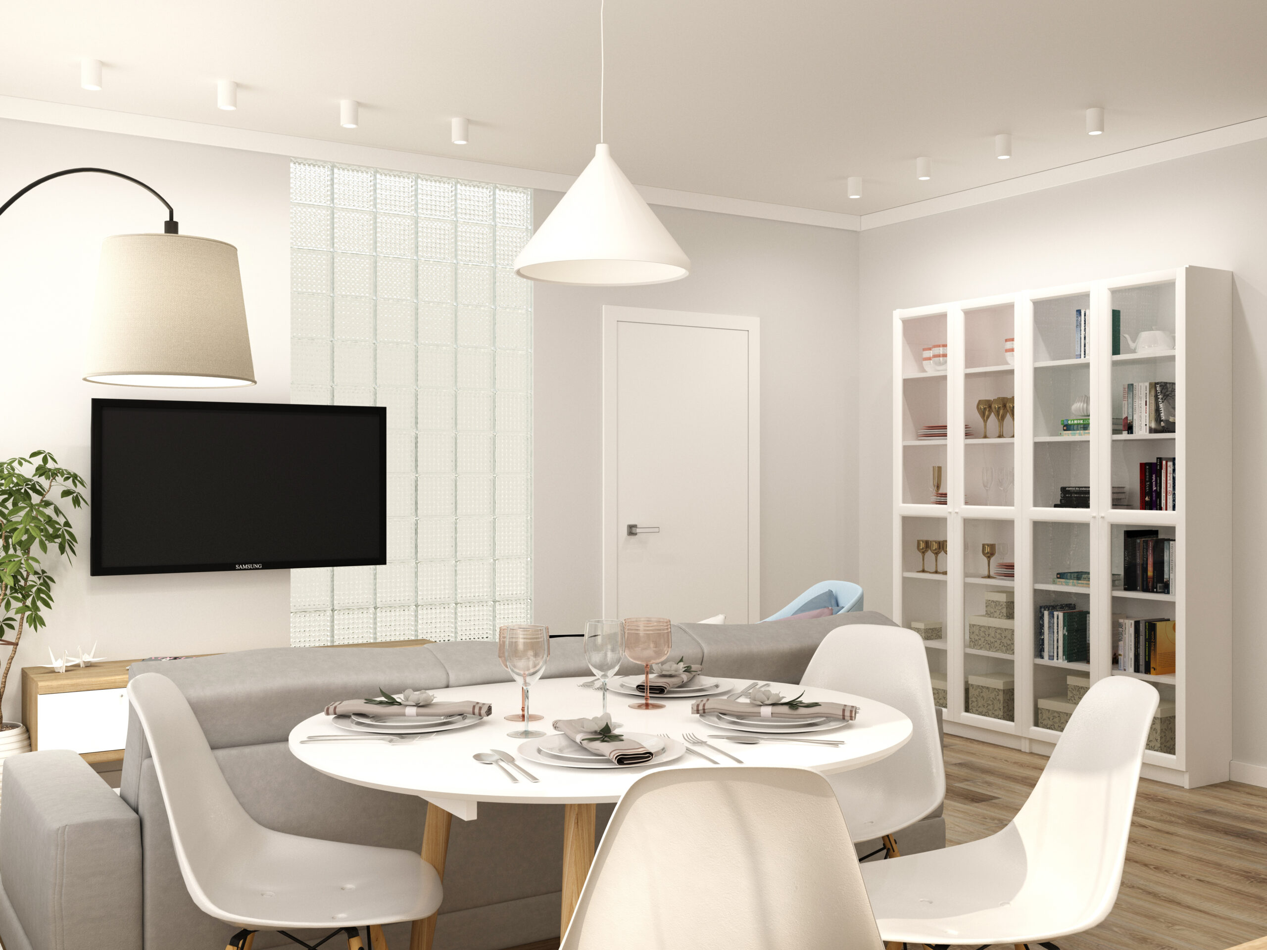 salon projekt w nowoczesnym stylu