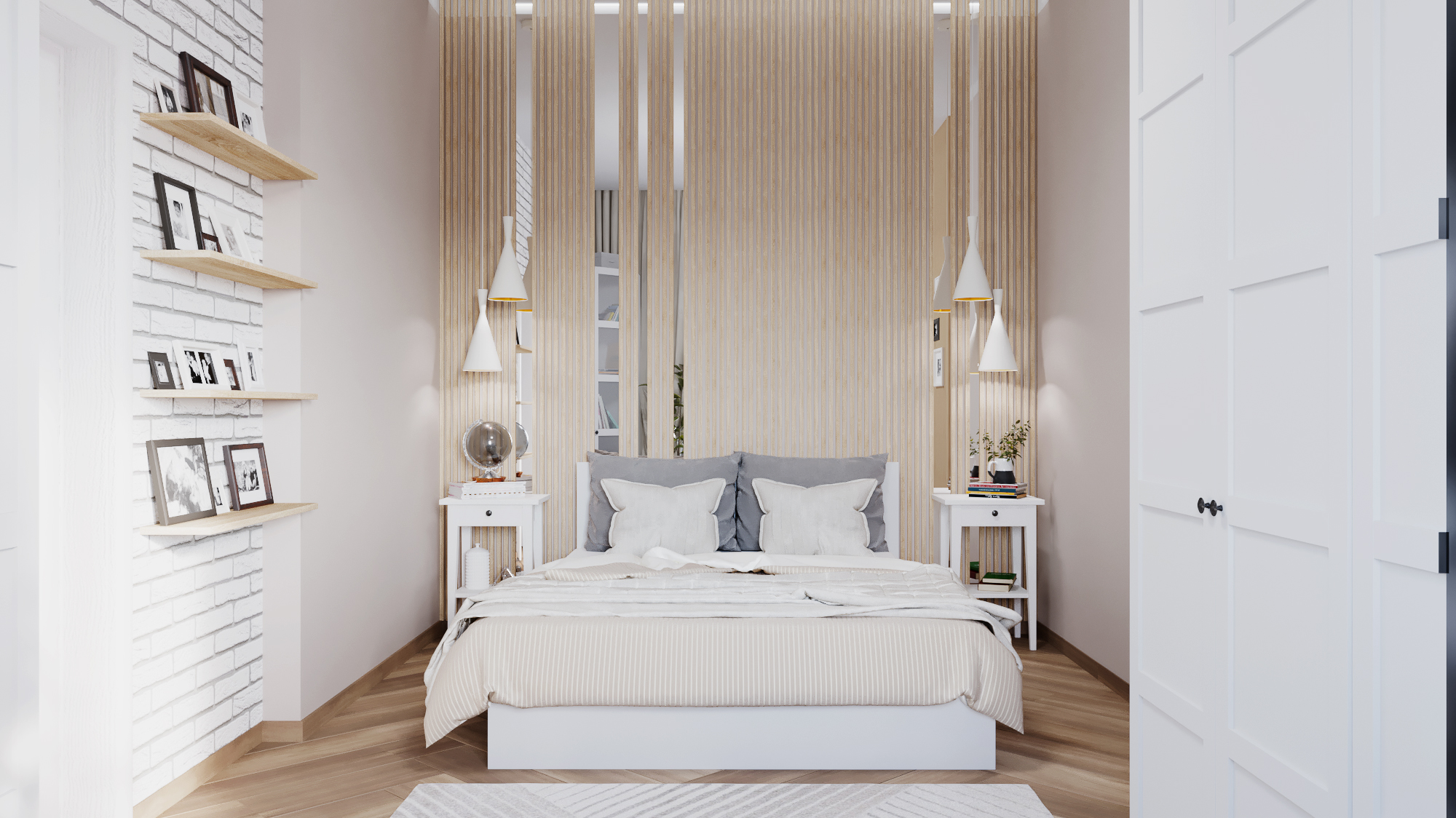 aranżacja sypialni nowoczesnej w mieszkaniu