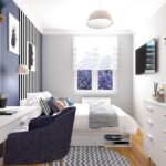 pokój dziecięcy dla dziewczynki w fioletowym kolorze