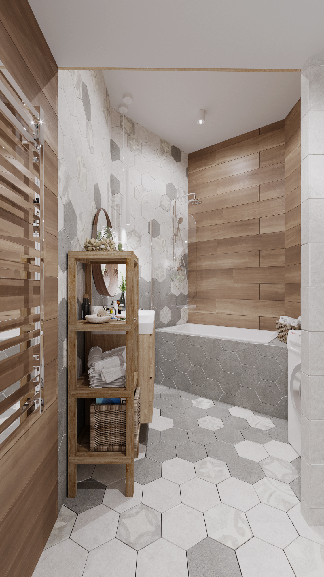 projekt łazienki z wanną