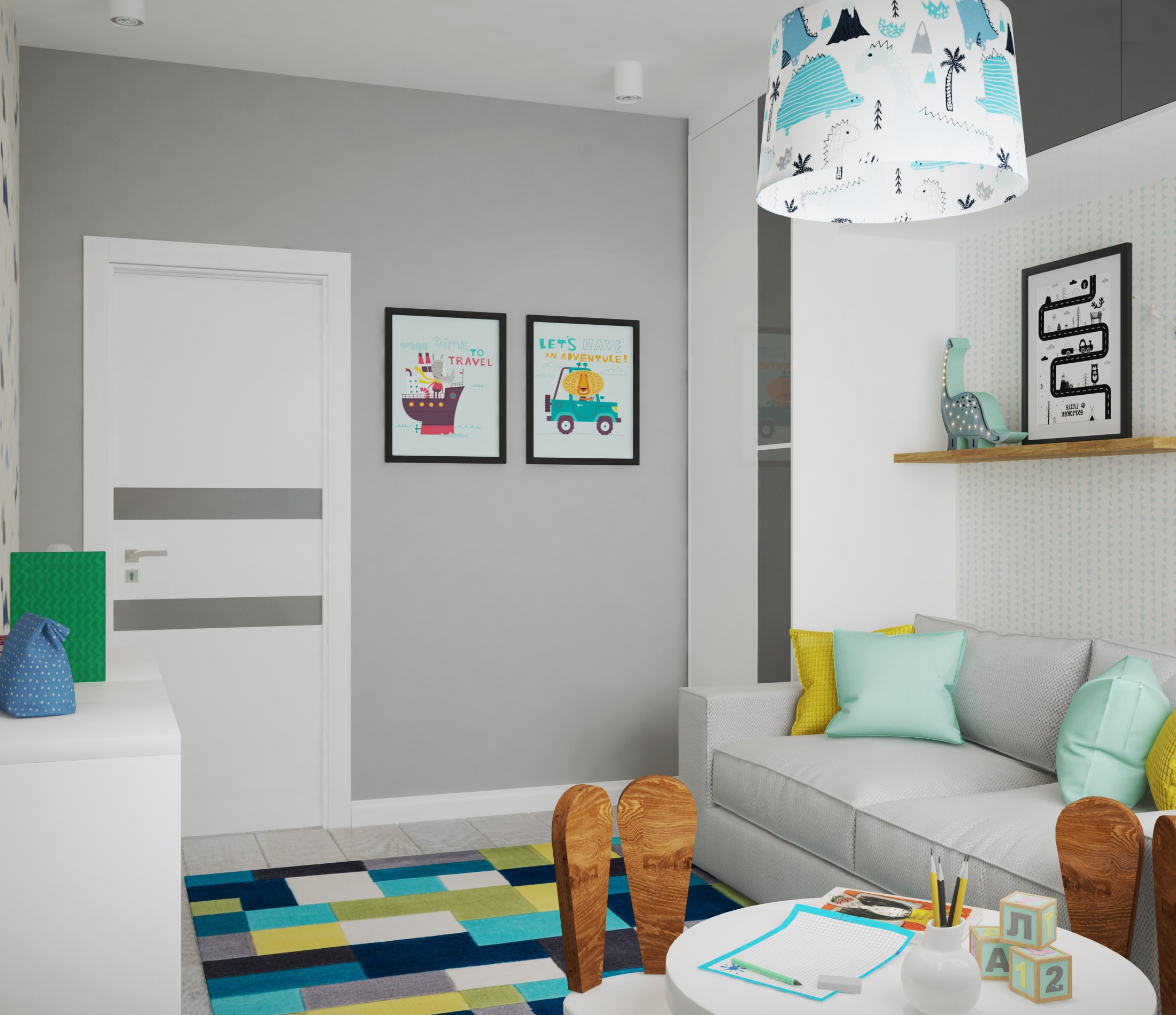 Pokój dla chłopca w wieku 5 lat