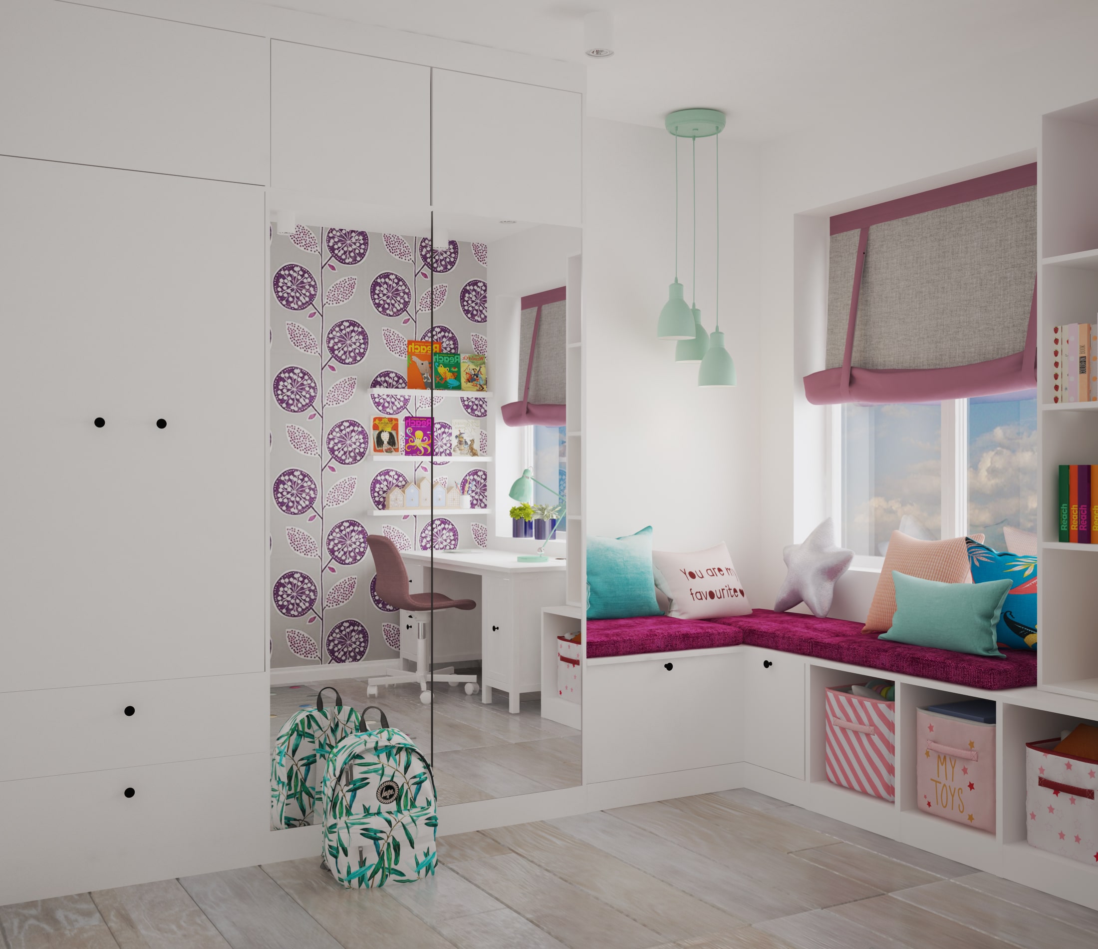 pokój dla dziewczynki w wieku 8 lat