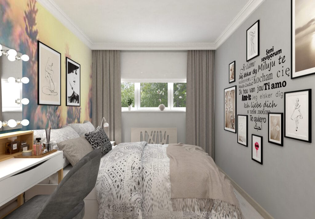 projekt sypialni online w domu