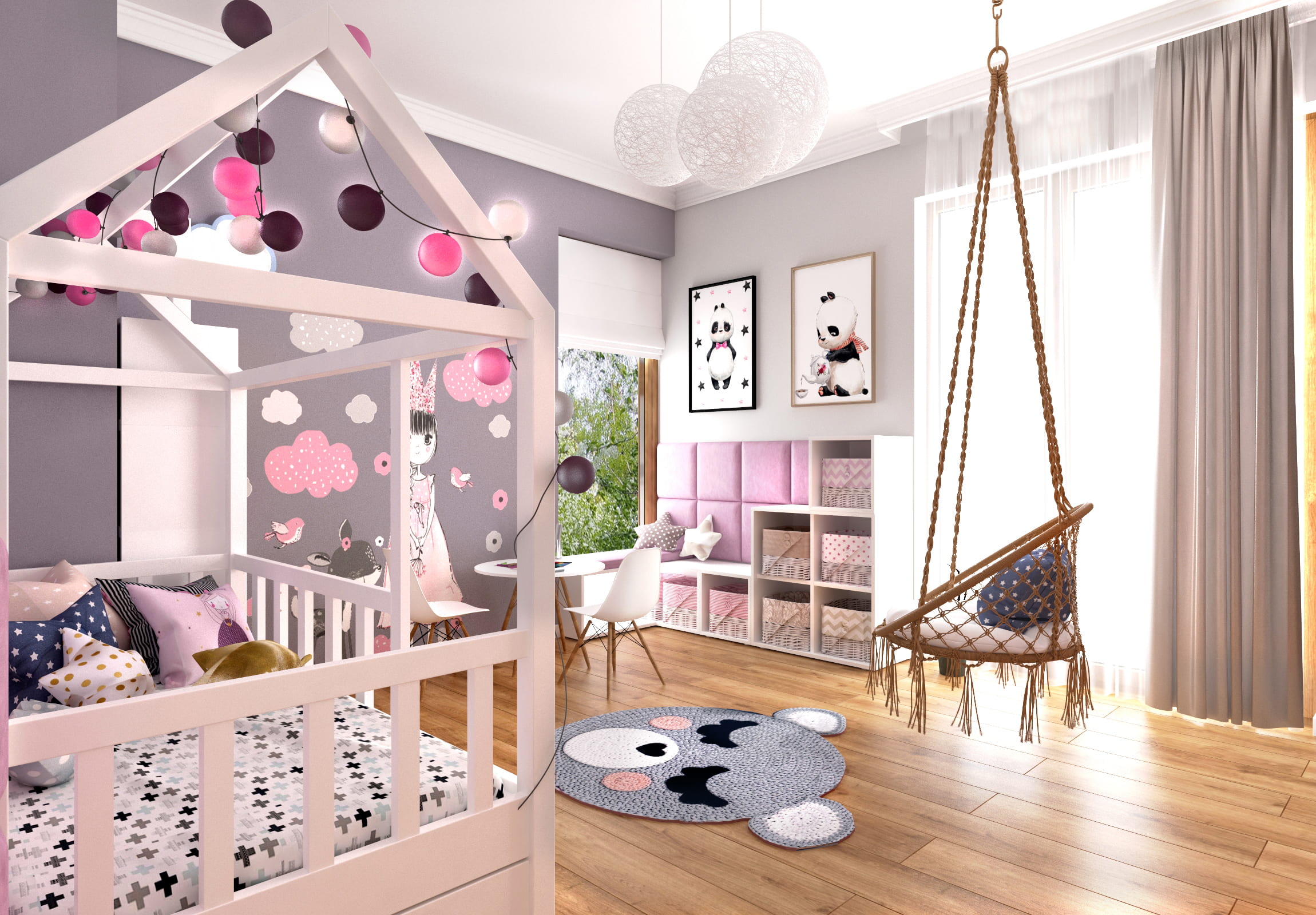 Niepowtarzalny pokój dla dziewczynki 3 latka