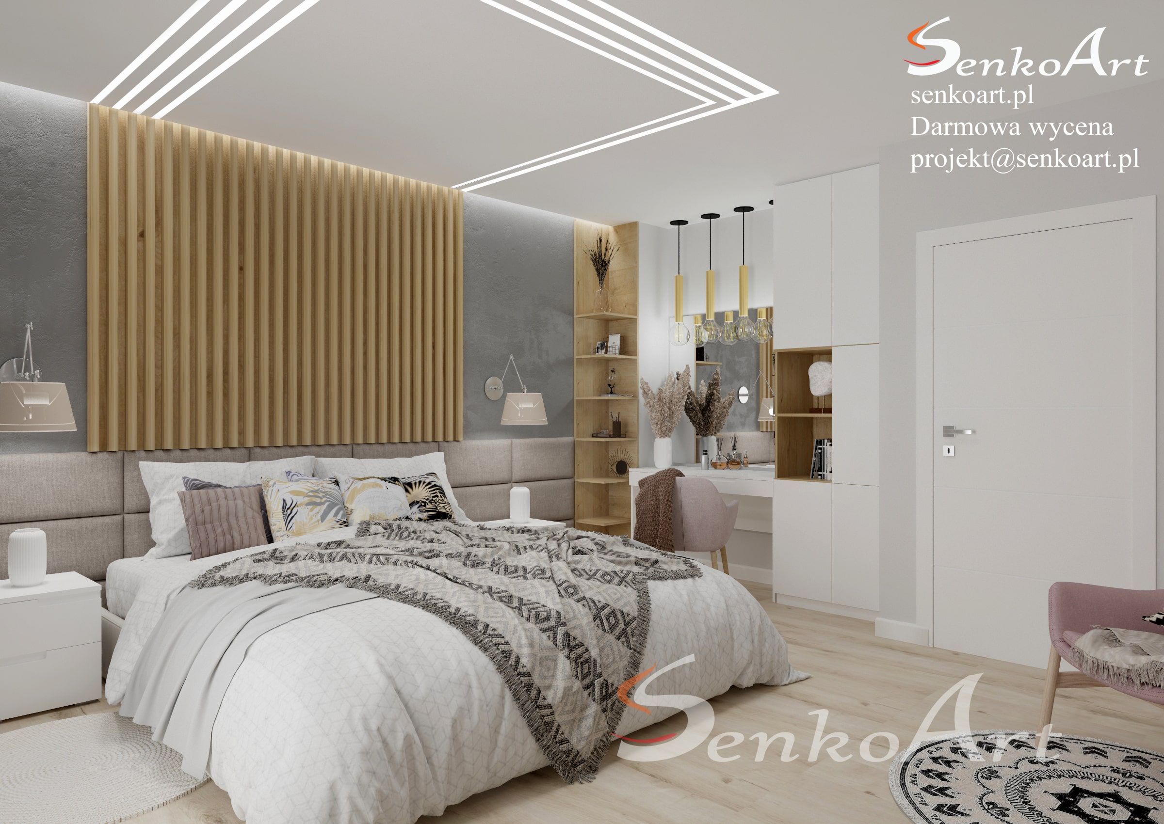 Mała sypialnia z oknem