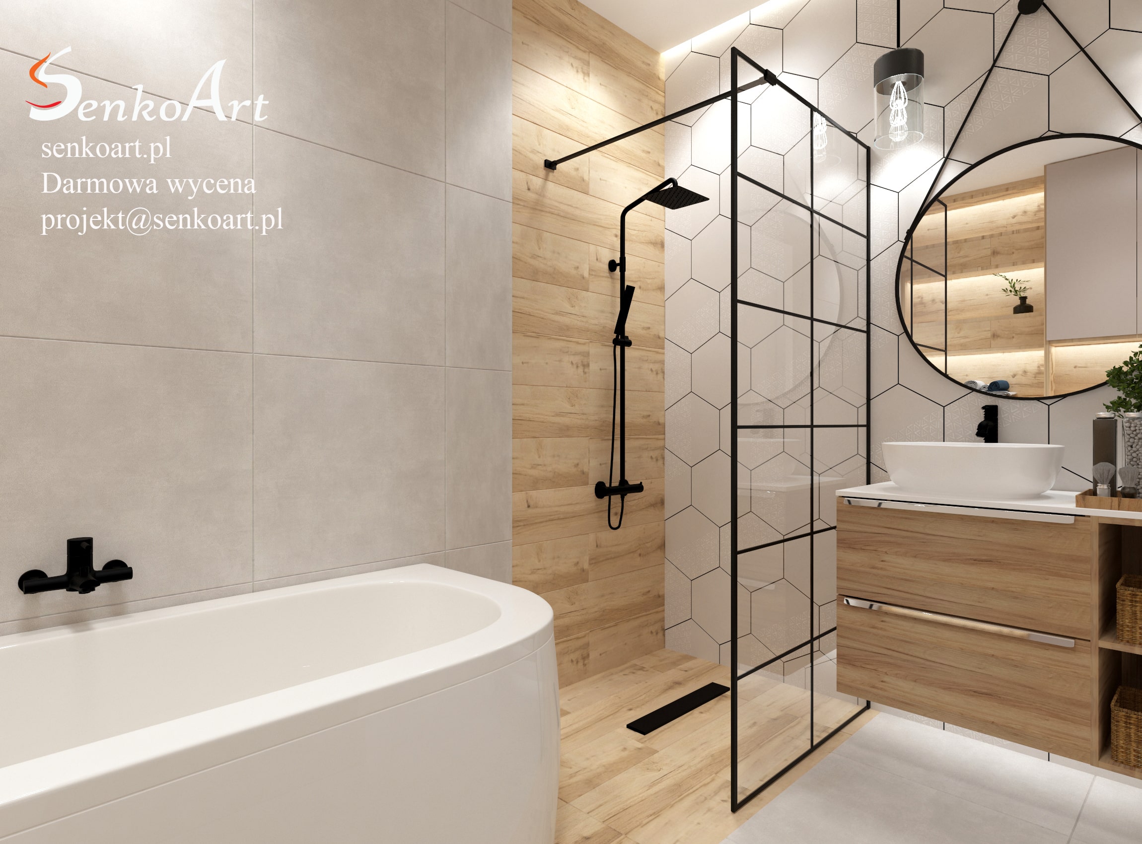 łazienka z prysznicem