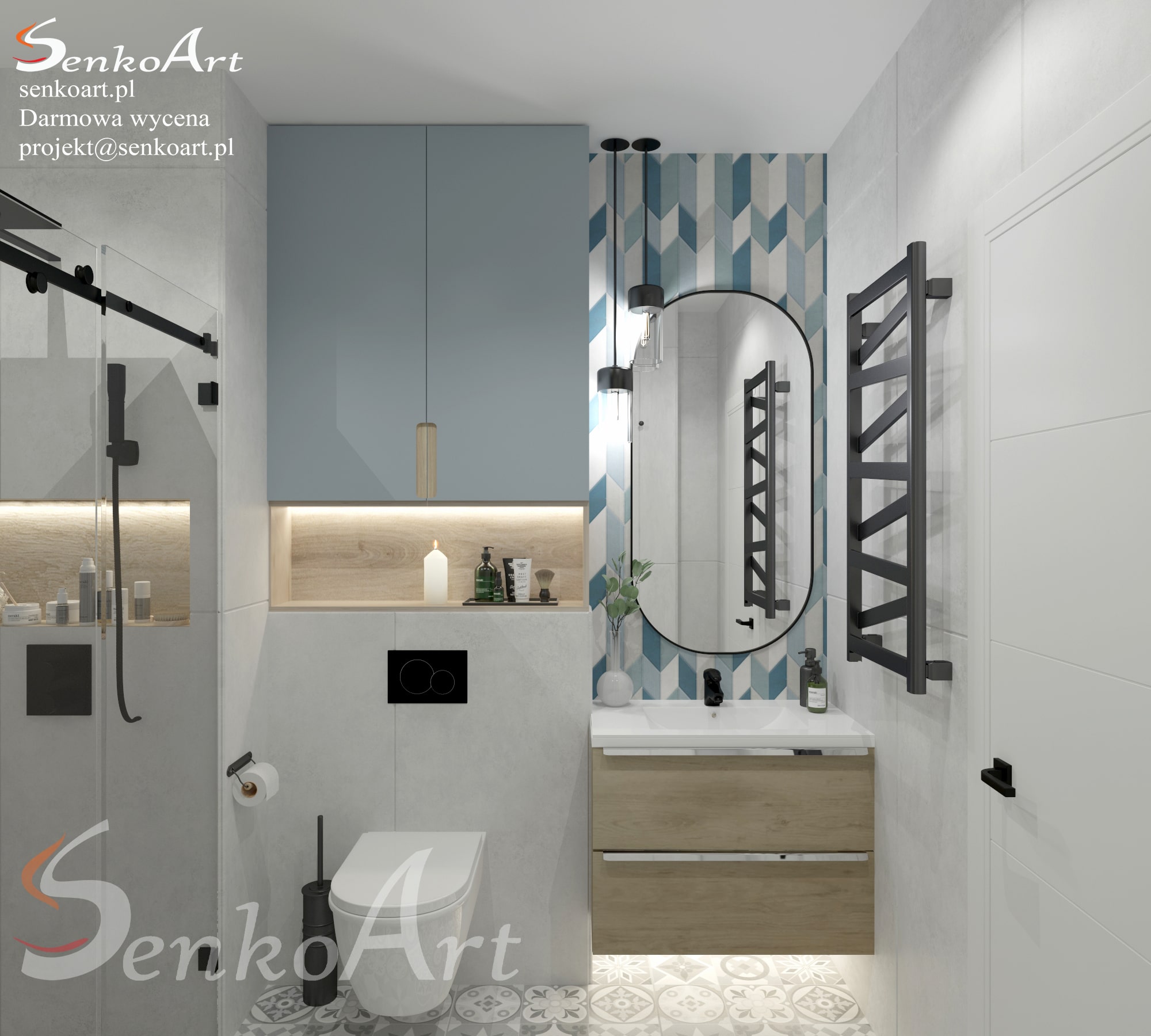 łazienka z prysznicem