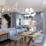 Projekt nowoczesnego salonu