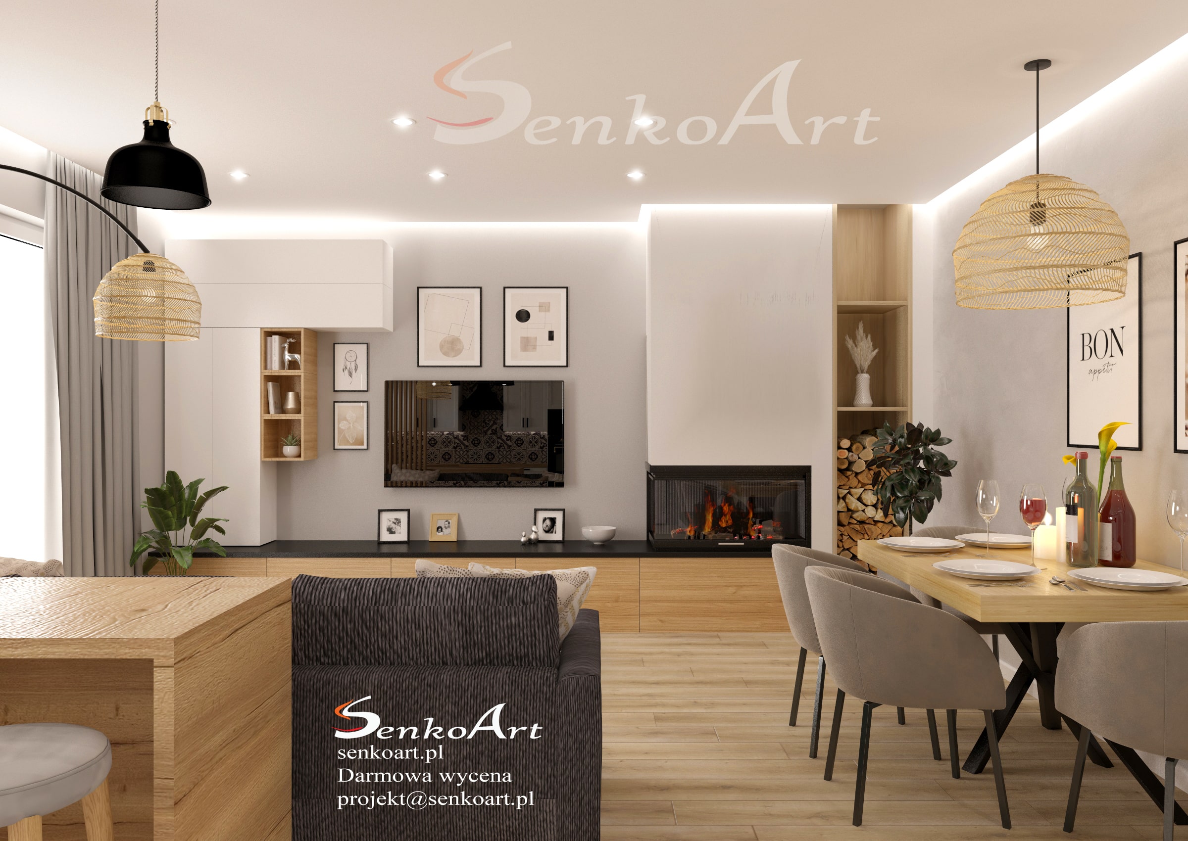 salon z jadalnią 17m2