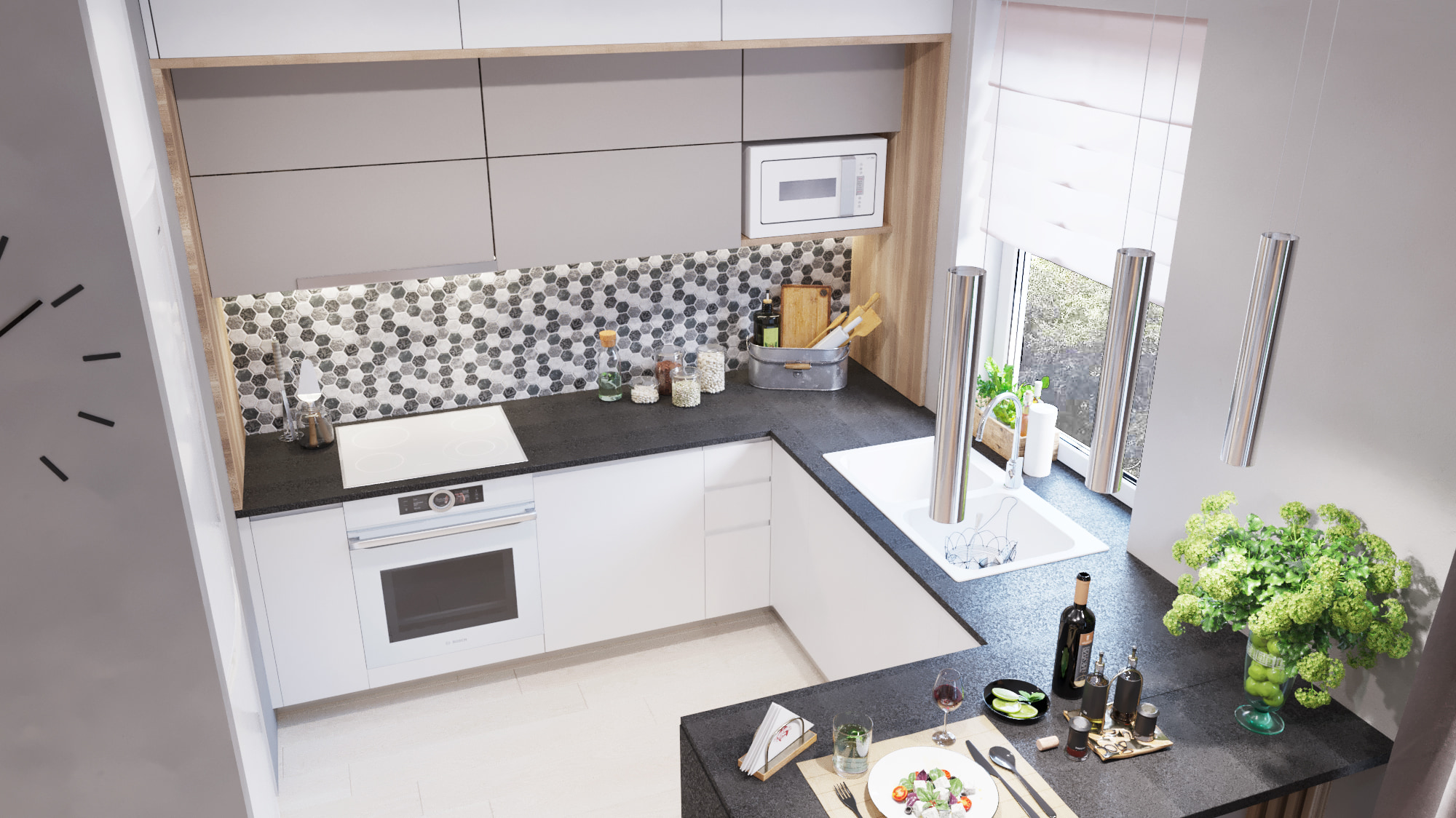 Projekt mieszkania 54m2 pod Warszawą