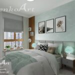 Turkusowa sypialnia