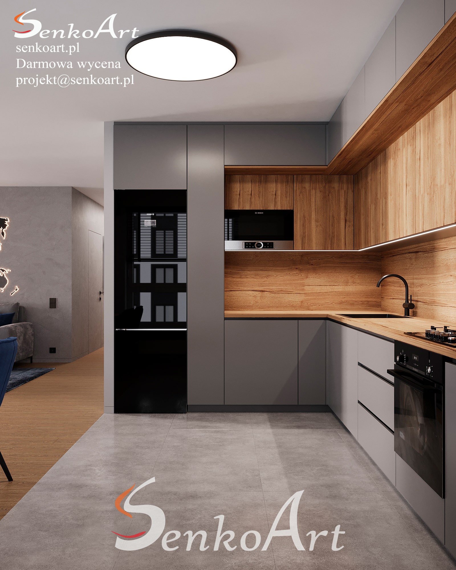 Kuchnia z drewnem na wymiar