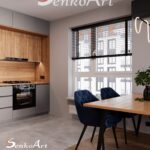 Projekt kuchni drewnianej na wymiar