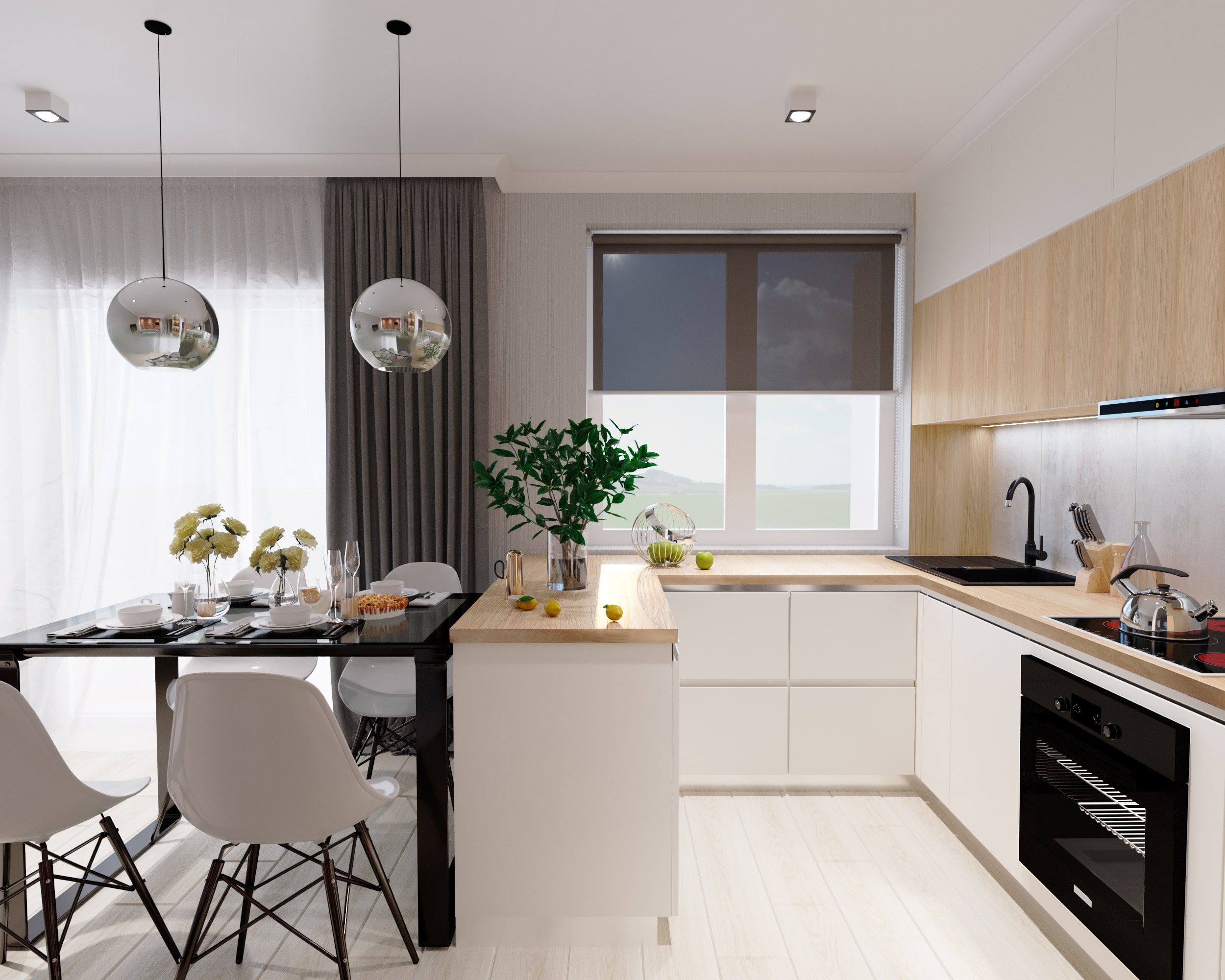 Projekt mieszkania 48m2