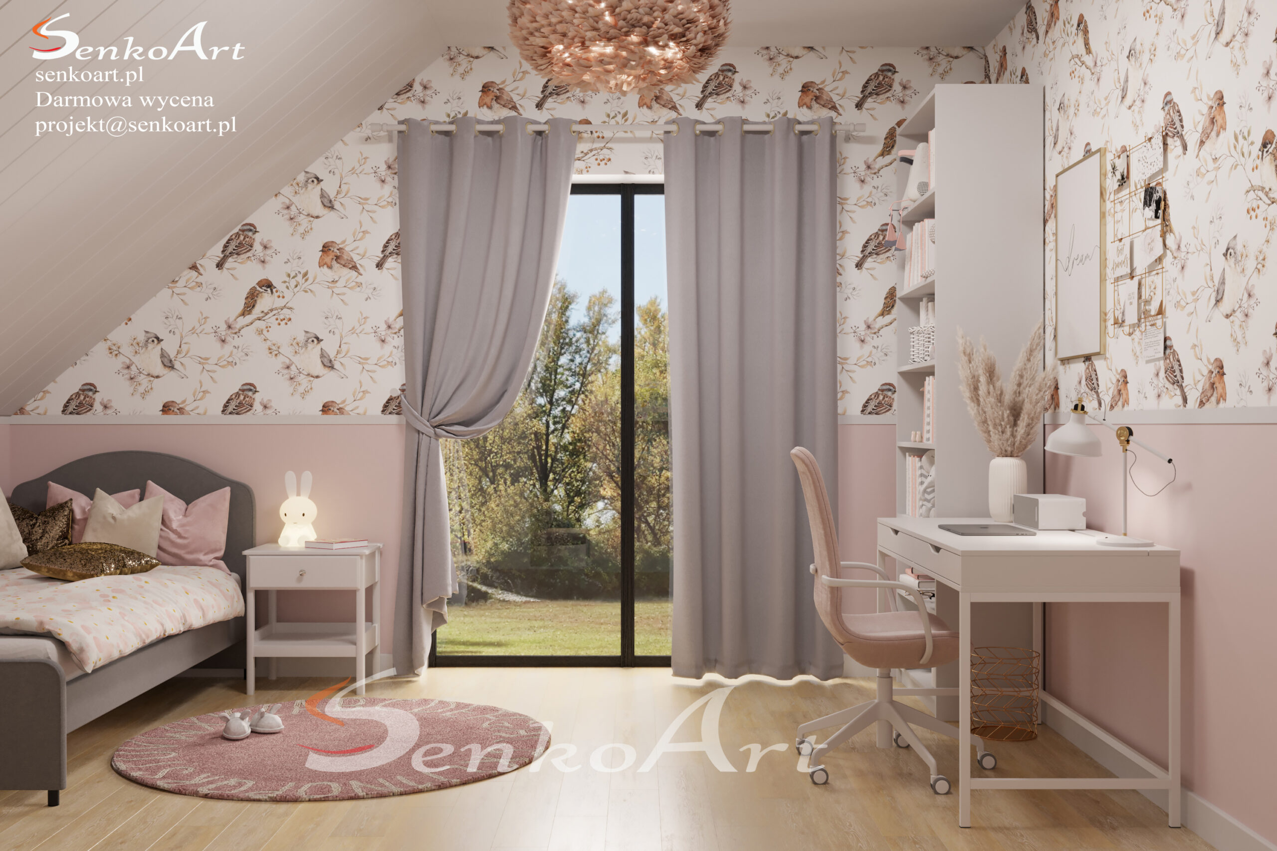 pokój dziecięcy dla dziewczynki