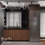 Projekt kuchni z jadalnią